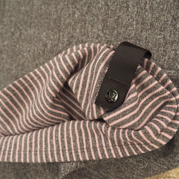 ! Lululemon Vinyasa Scarf Rulu Hyper Stripe Mauvelous Heathered Reversible Scarf - Picture 8 of 8